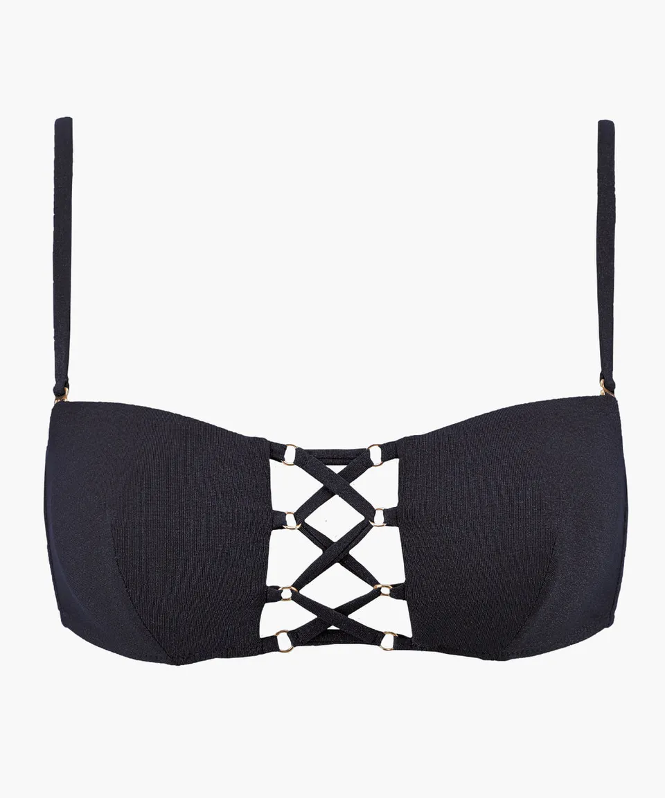 aubade-summer-glow-bandeau-maillot-black-sand image 1