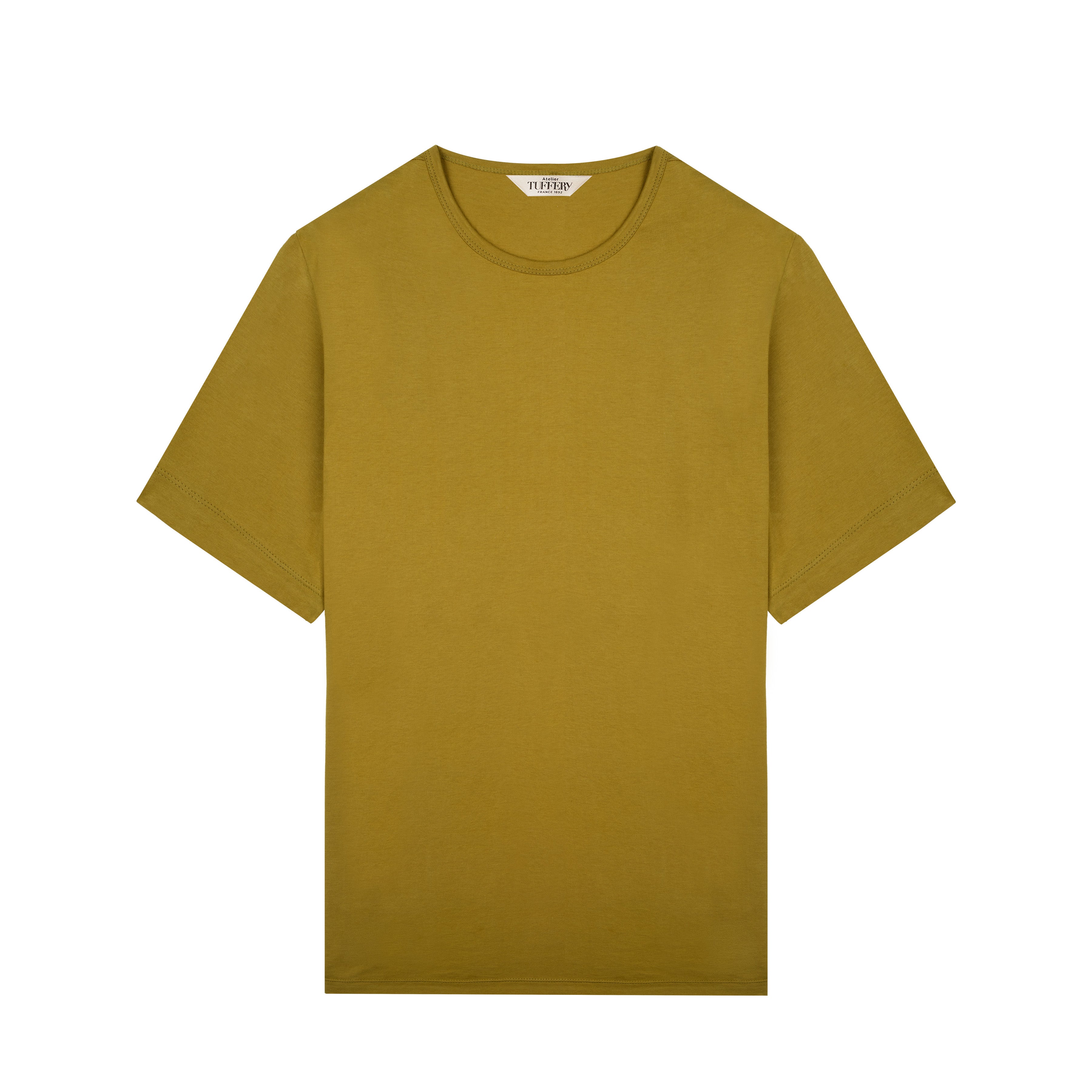 atelier-tuffery-t-shirt-homme-coton-bio-olive image 1