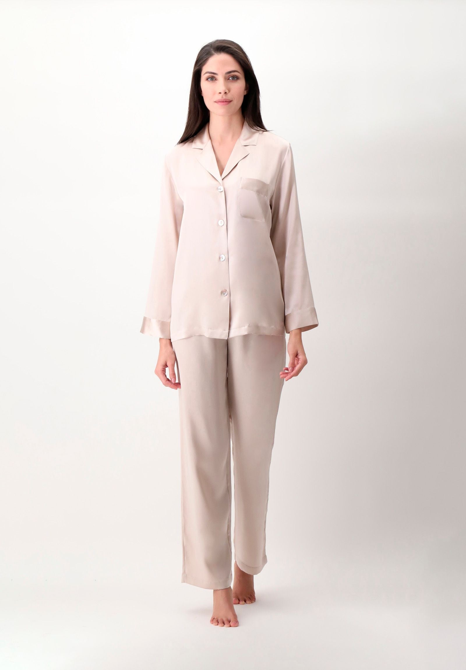 cadolle-pyjama-soie-champagne image 1
