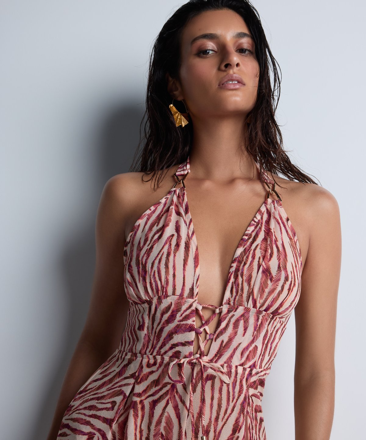 aubade-beach-walk-combipantalon-pink-tiger image 2