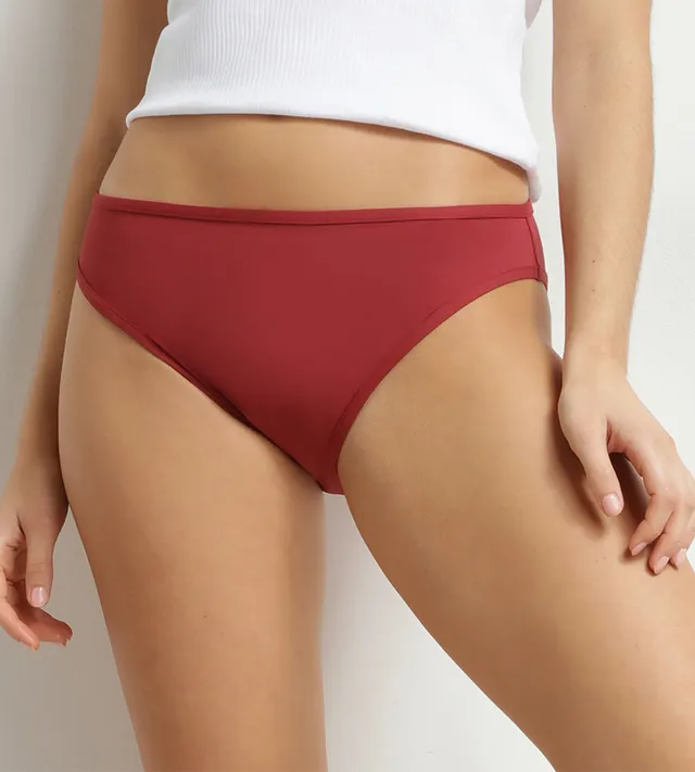 dim-protect-maillot-de-bain-menstruel-slip-rouge-flux-l-ger-moyen image 1