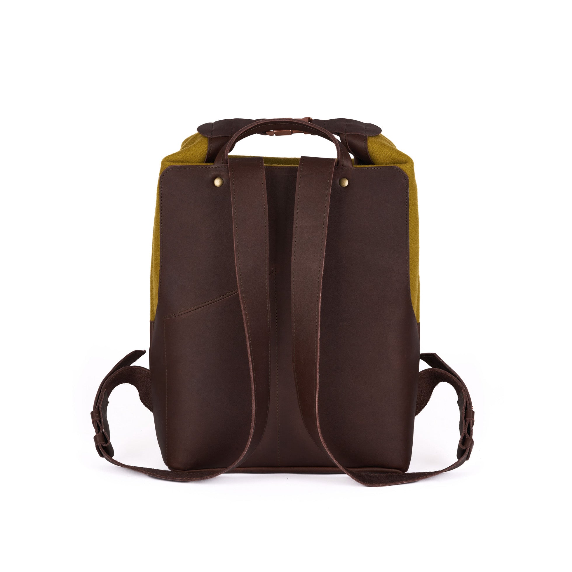 atelier-tuffery-sac-dos-cuir-laine-fran-aise-olive image 4