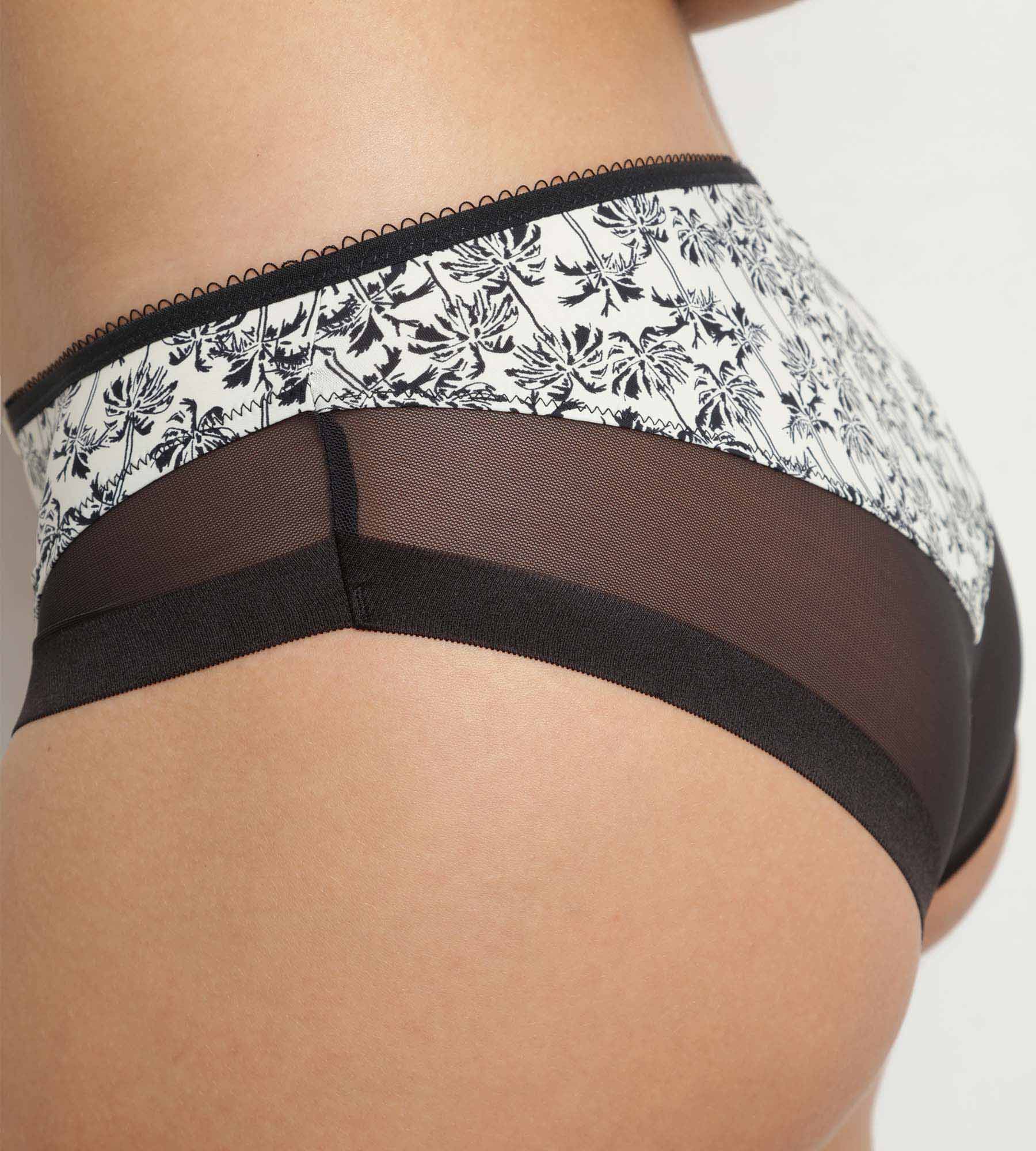 dim-generous-culotte-femme-microfibre-tulle-motif-palmier image 6