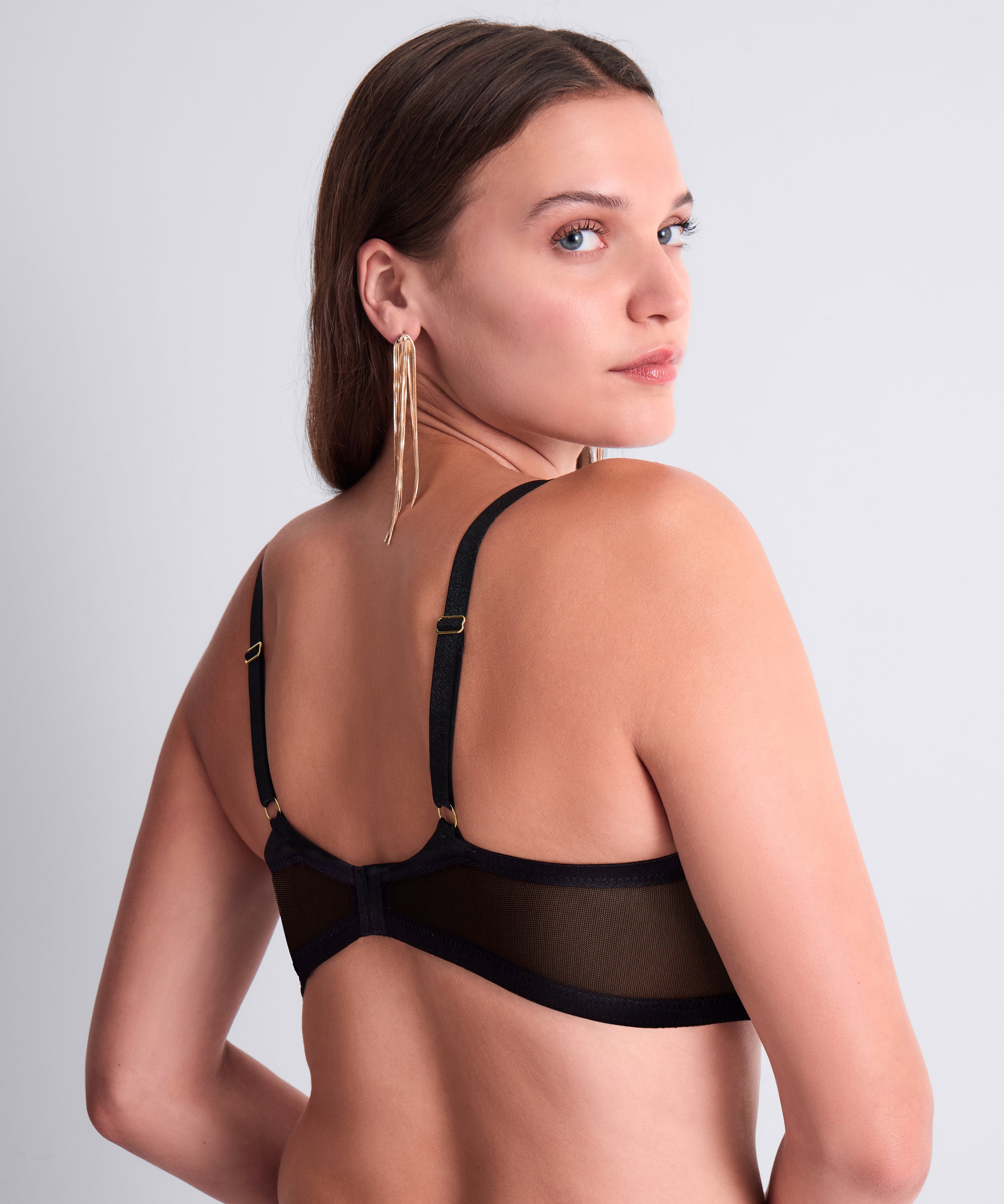 aubade-cosmic-romance-soutien-gorge-triangle-armatures-black-stripes image 8