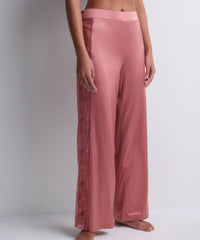 aubade-midnight-whisper-pantalon-pantalon-en-soie-extensible-warm-pink image 2