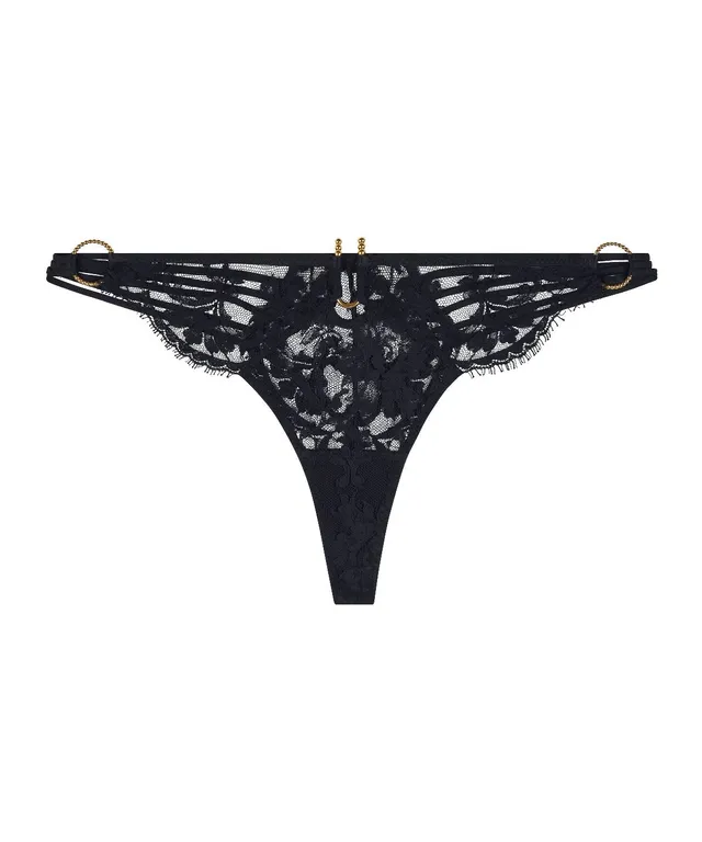 aubade-under-your-spell-tanga-noir-ultra-black image 1