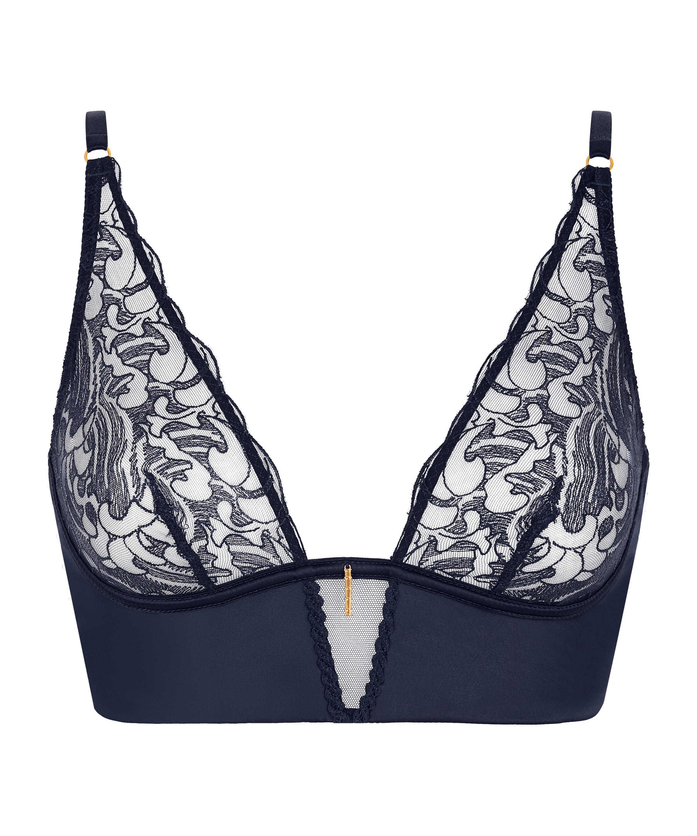 aubade-satin-memories-bralette-triangle-deep-sea image 1