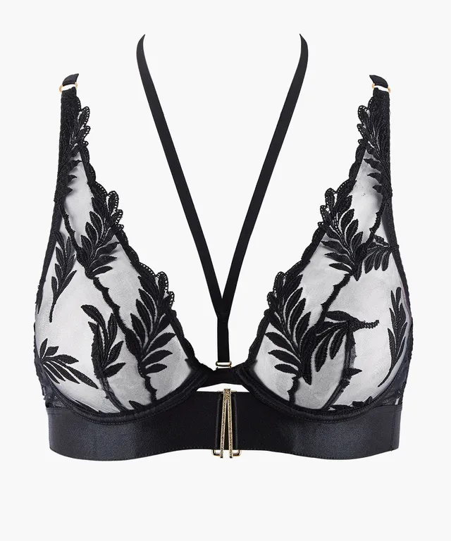 aubade-queen-of-shadow-soutien-gorge-triangle-avec-armatures-noir-absolu image 1
