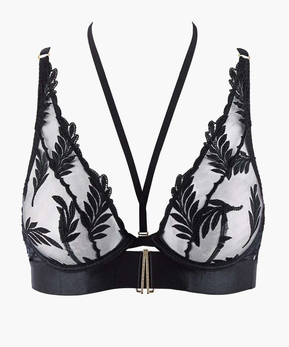 aubade-queen-of-shadow-soutien-gorge-triangle-avec-armatures-noir-absolu image 1