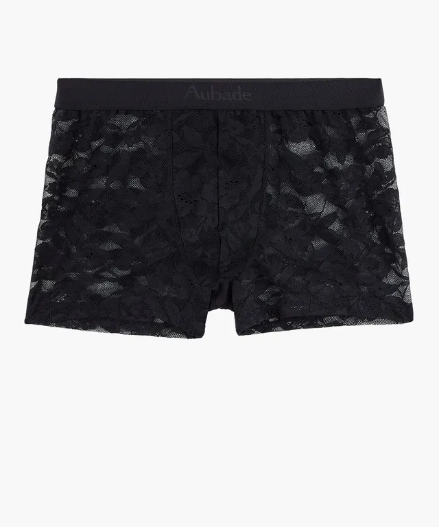 aubade-homme-boxer-dentelle-florale-lace image 1
