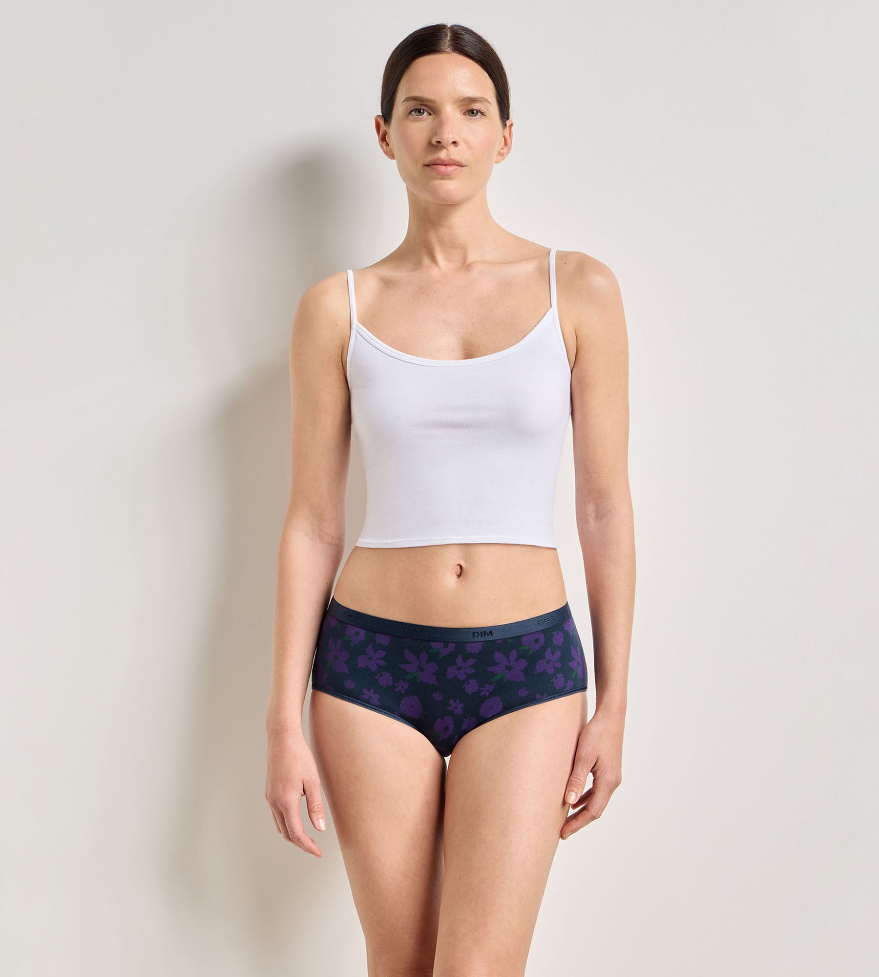 dim-les-pockets-coton-lot-de-5-shortys-femme-clat-floral image 3