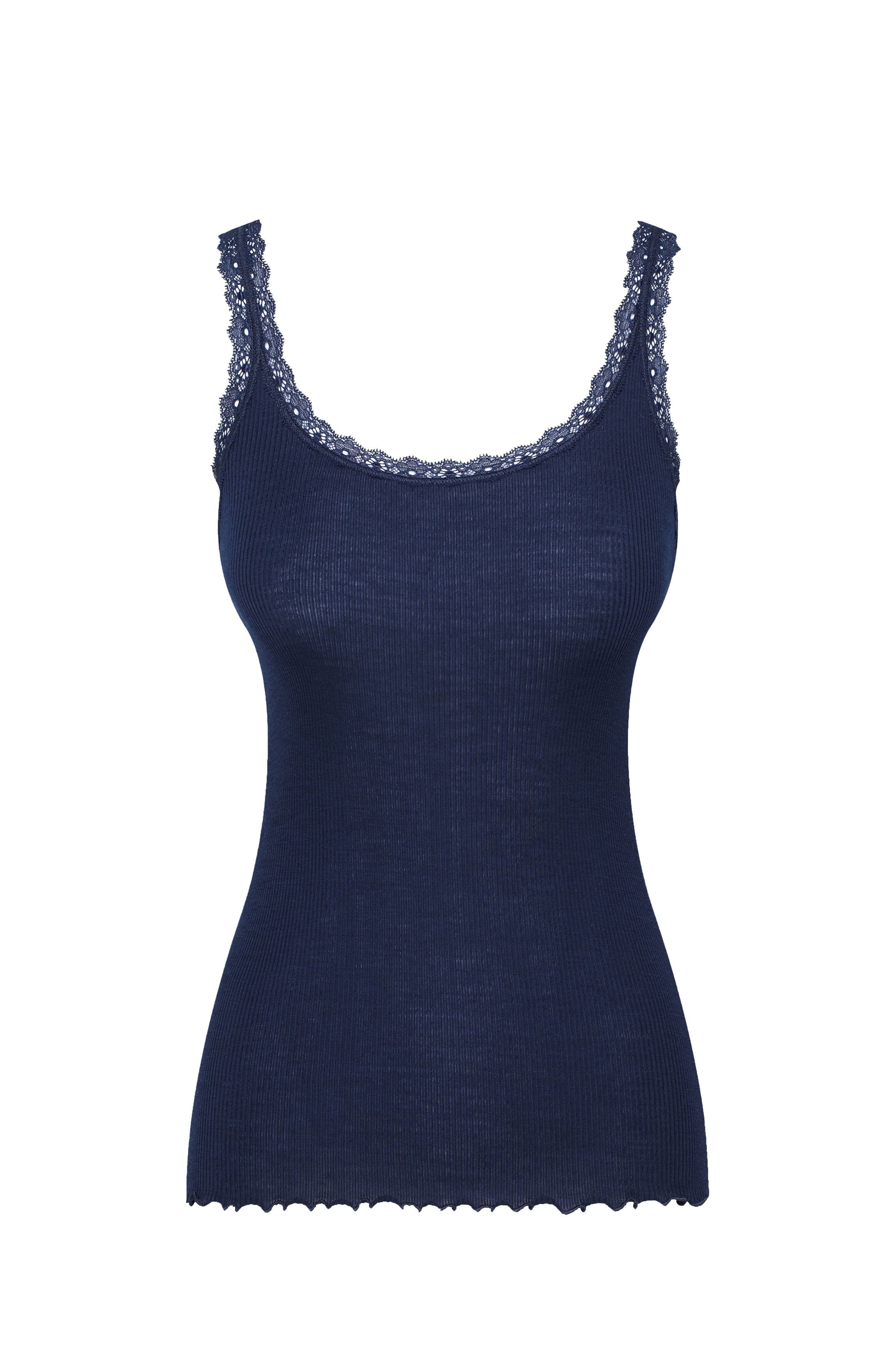 cadolle-top-bleu-navy-laine-et-soie-dentelle image 1