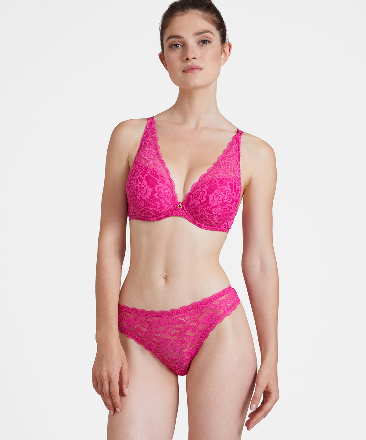 aubade-rosessence-soutien-gorge-plunge-foulard-fuchsia image 2