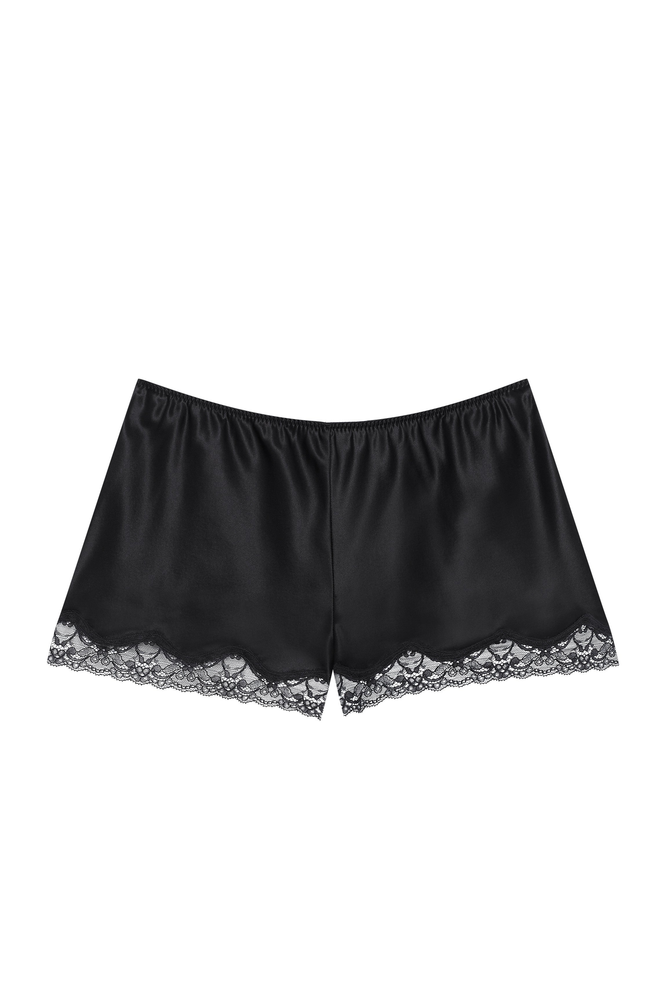 cadolle-ensemble-camisole-et-short-soie-noire image 8
