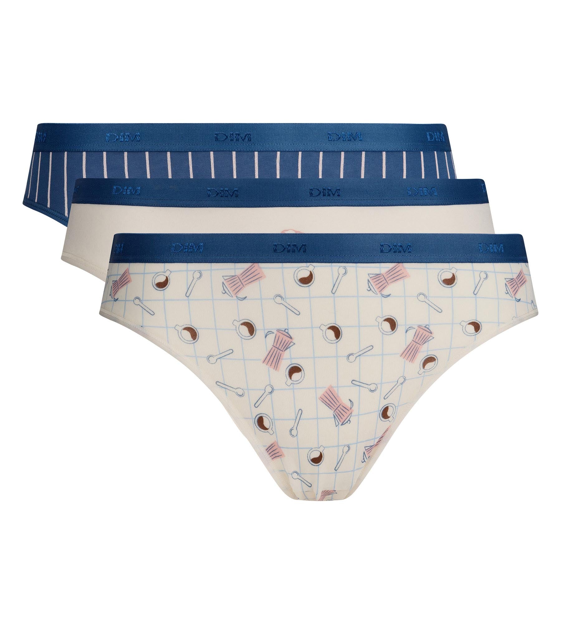 dim-les-pockets-lot-de-5-culottes-coton-matin-doux-femme image 5