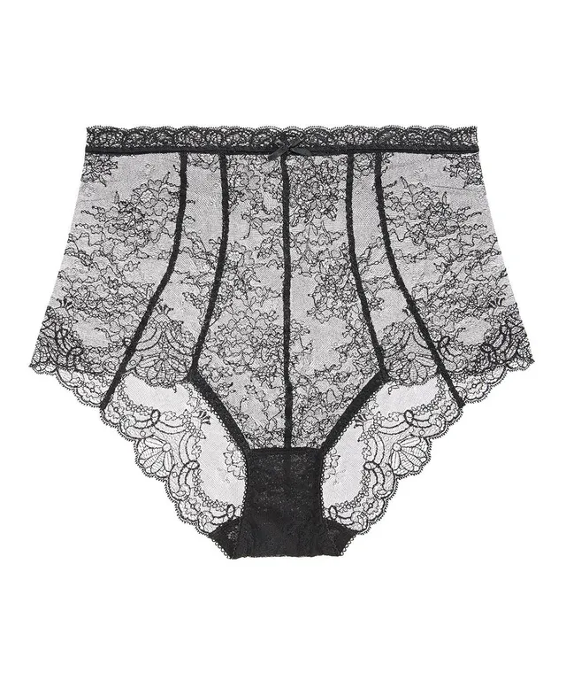 aubade-danse-des-sens-culotte-haute-en-dentelle-noire image 1