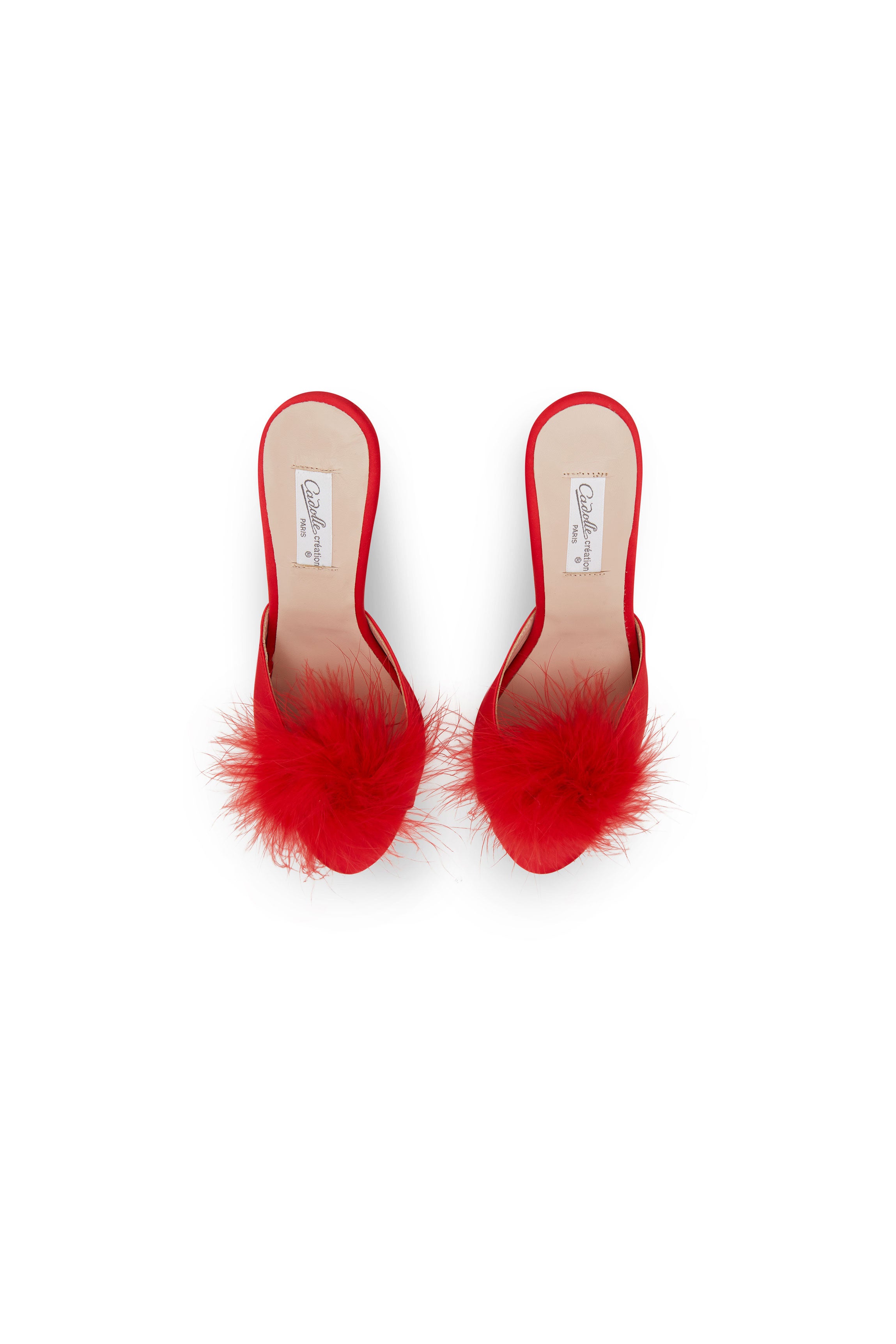 cadolle-mules-rouges-talon-9-cm image 2