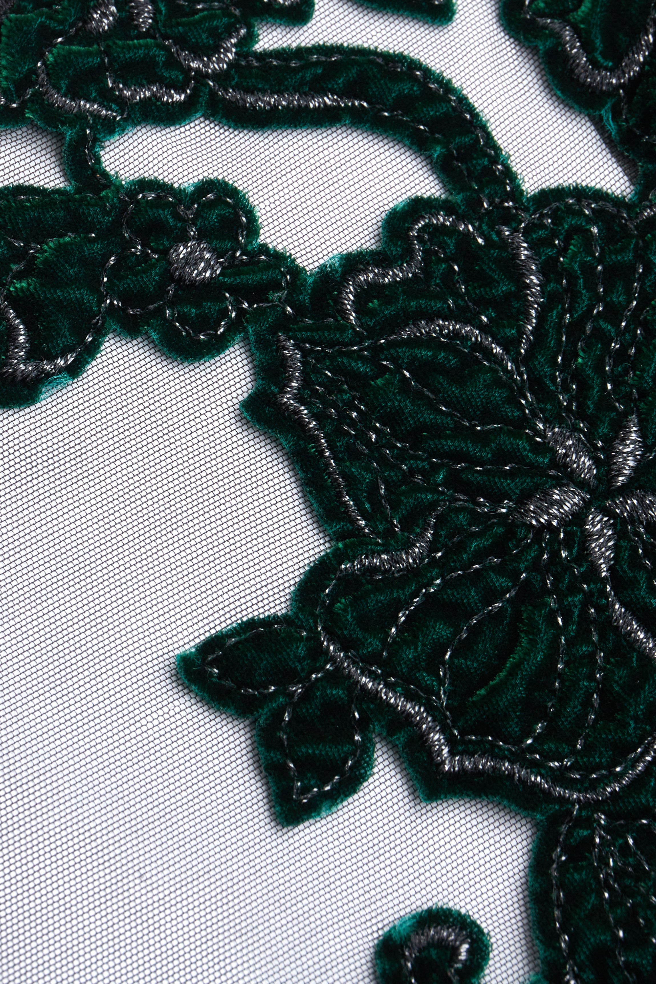 cadolle-combinaison-fleurs-velours-vert image 3