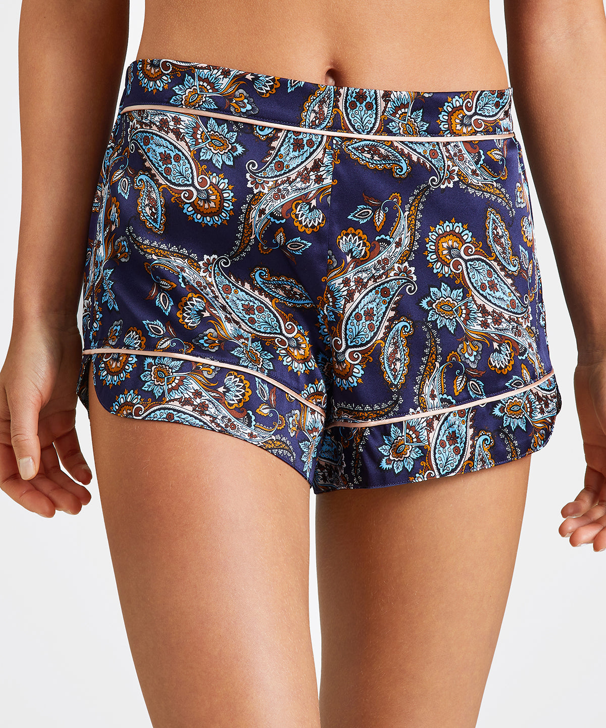 aubade-silk-by-night-shorty-blue-cachemire image 3