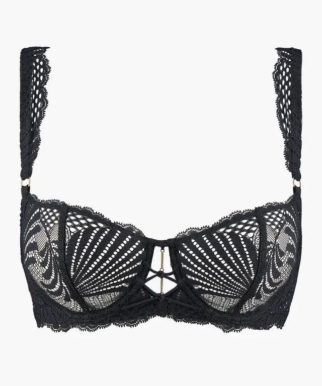aubade-rythm-of-desire-soutien-gorge-corbeille-armatures-noir image 1