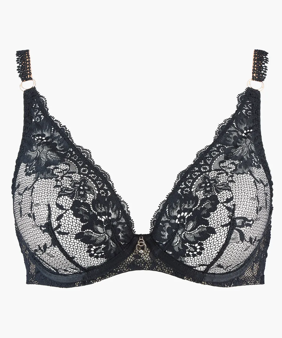 aubade-night-bird-soutien-gorge-triangle-armatur-black-queen image 1