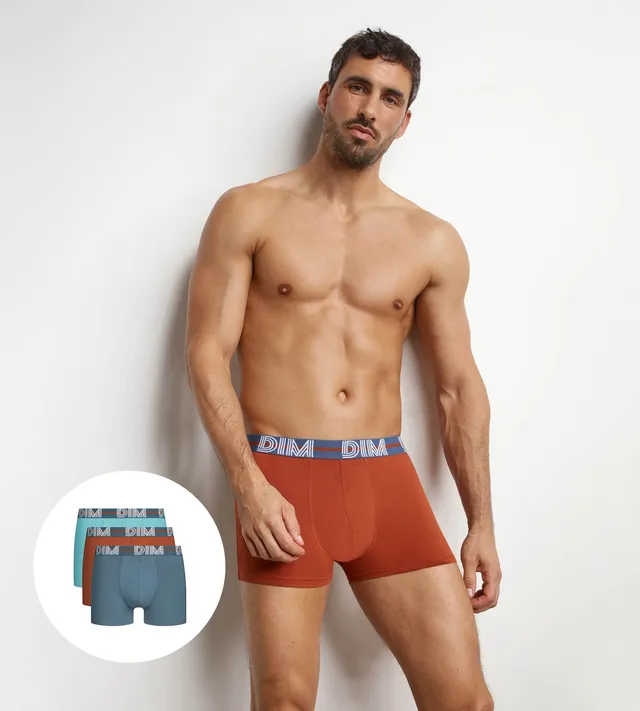 dim-lot-de-3-boxers-homme-powerful-cosmos-ceinture-graphique-noir image 1