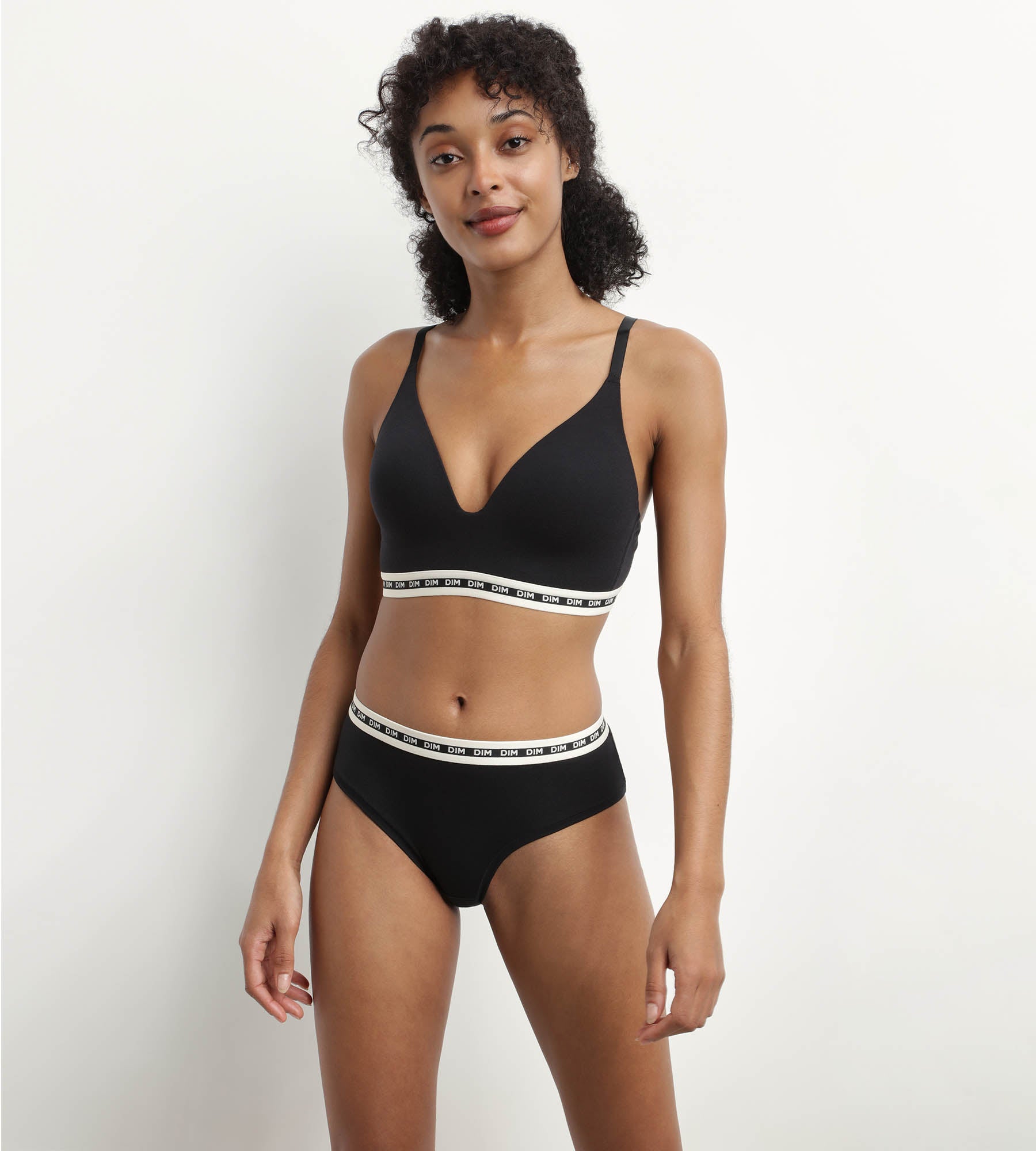 soutien-gorge-triangle-dim-icons-noir-coton-modal-bonnets-moul-s image 3