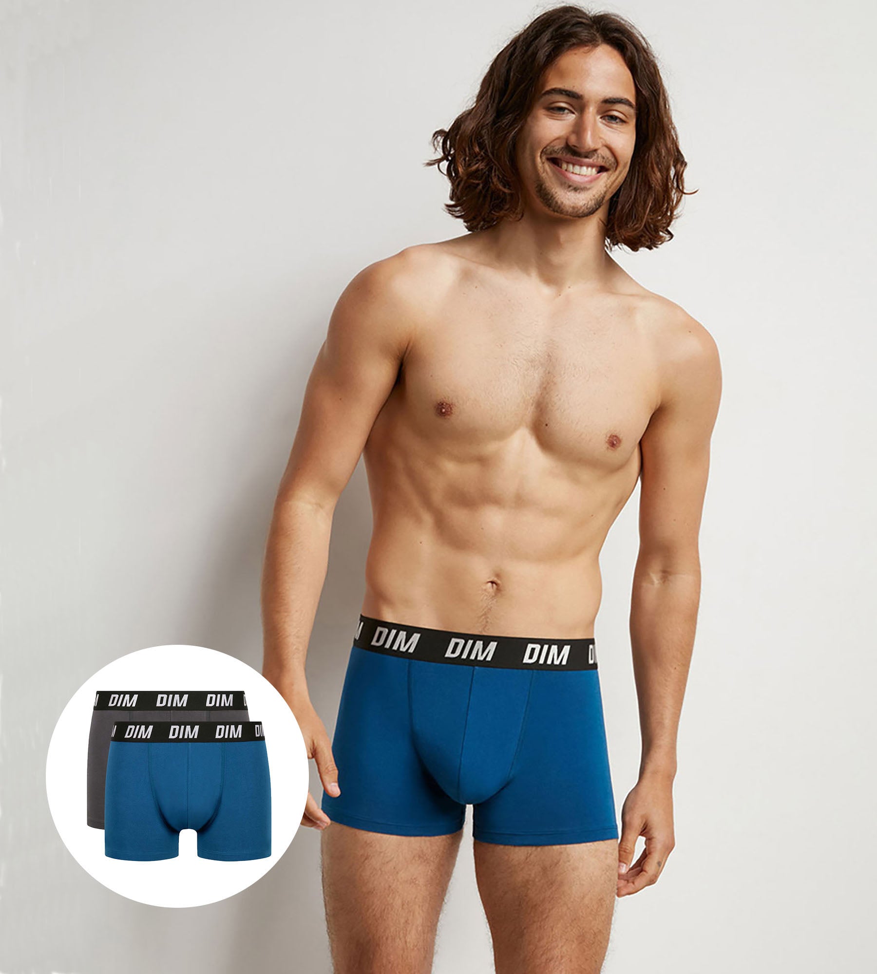 dim-lot-de-2-boxers-homme-regul-activ-bleu-parme image 1