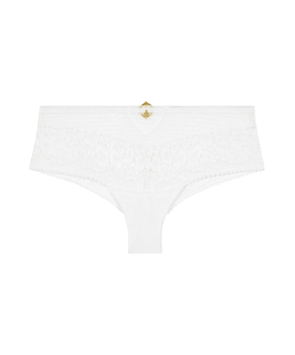 aubade-illusion-fauve-shorty-cheeky-blanc image 1