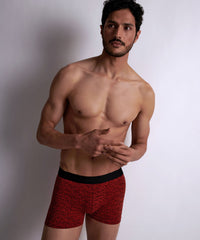 aubade-homme-lot-2-boxers-love-letters-rouge image 2