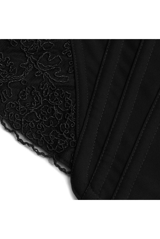 cadolle-scarlet-corset-noir-broderie-la-age-dos image 5