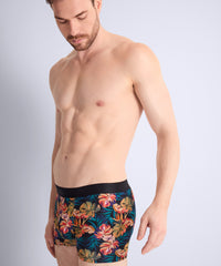 aubade-homme-boxer-paradise-flower-noir-floral image 2