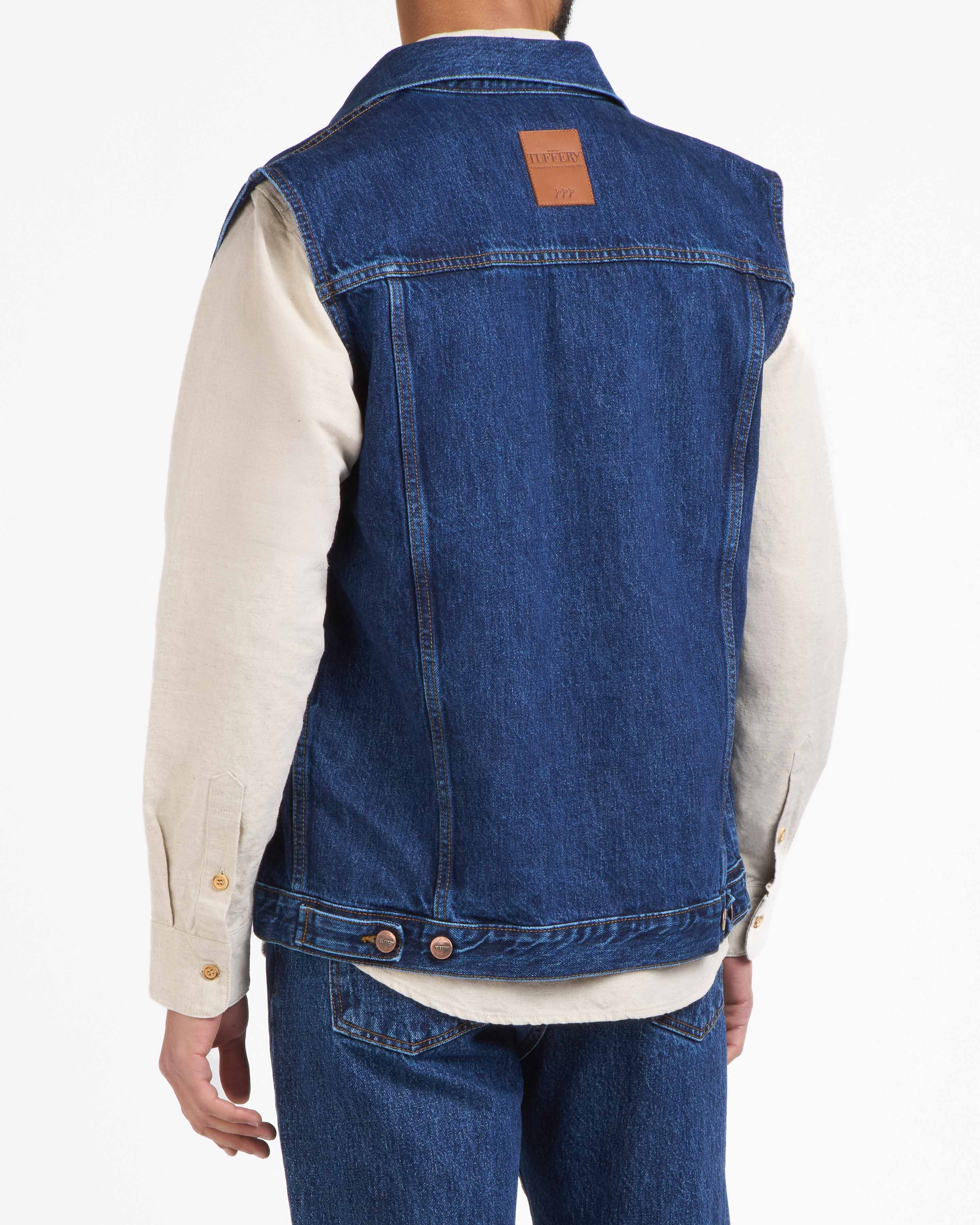 atelier-tuffery-blouson-sans-manches-homme-en-jean-brut-les-ann-es-tuff-s image 5