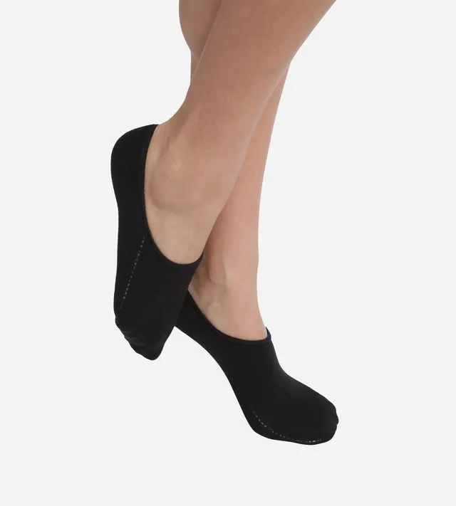 dim-invisifit-socquettes-femme-coton-noir-sp-cial-baskets image 1
