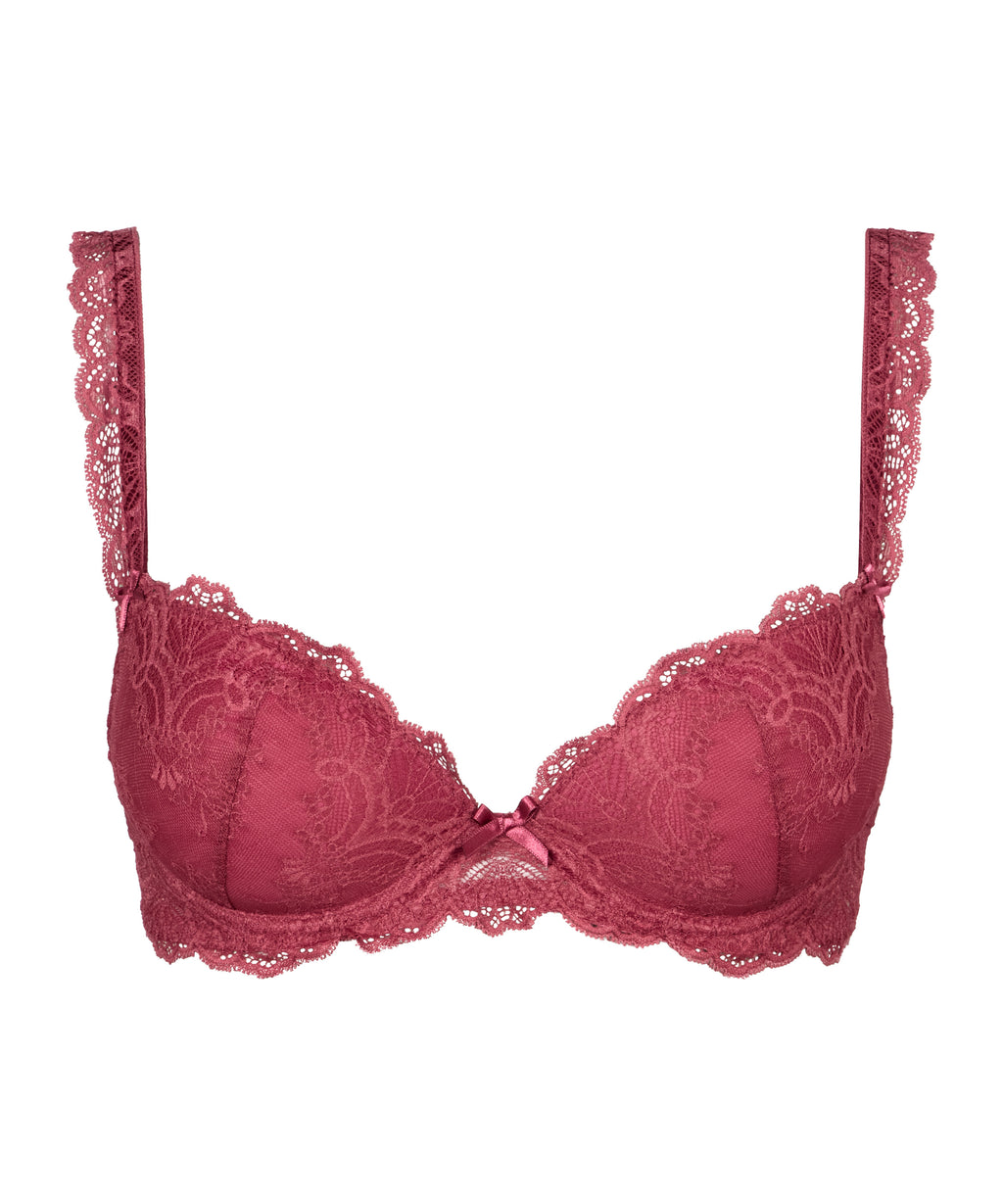 aubade-danse-des-sens-soutien-gorge-push-up-moul-dentelle-mulberry image 1