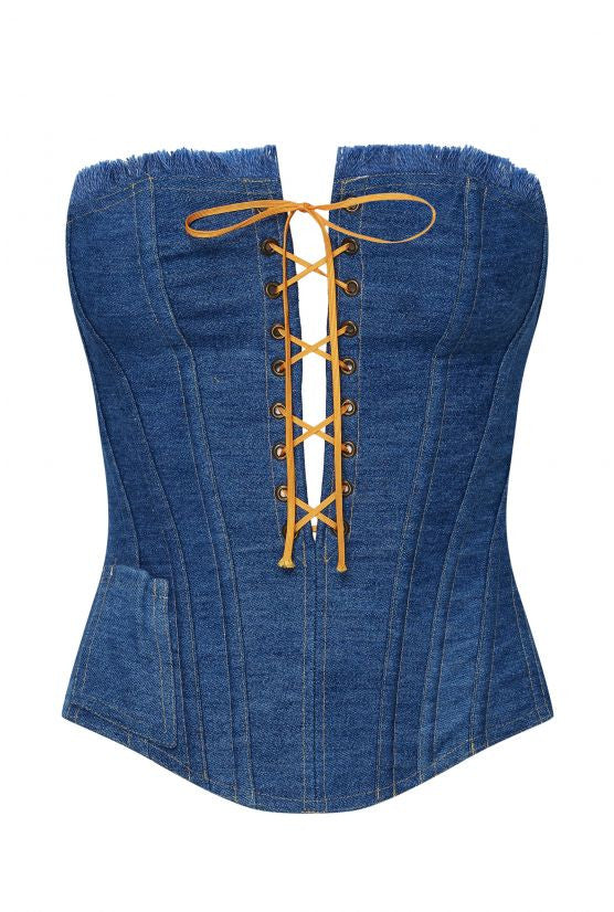 cadolle-miko-corset-bleu-jean-la-age image 1