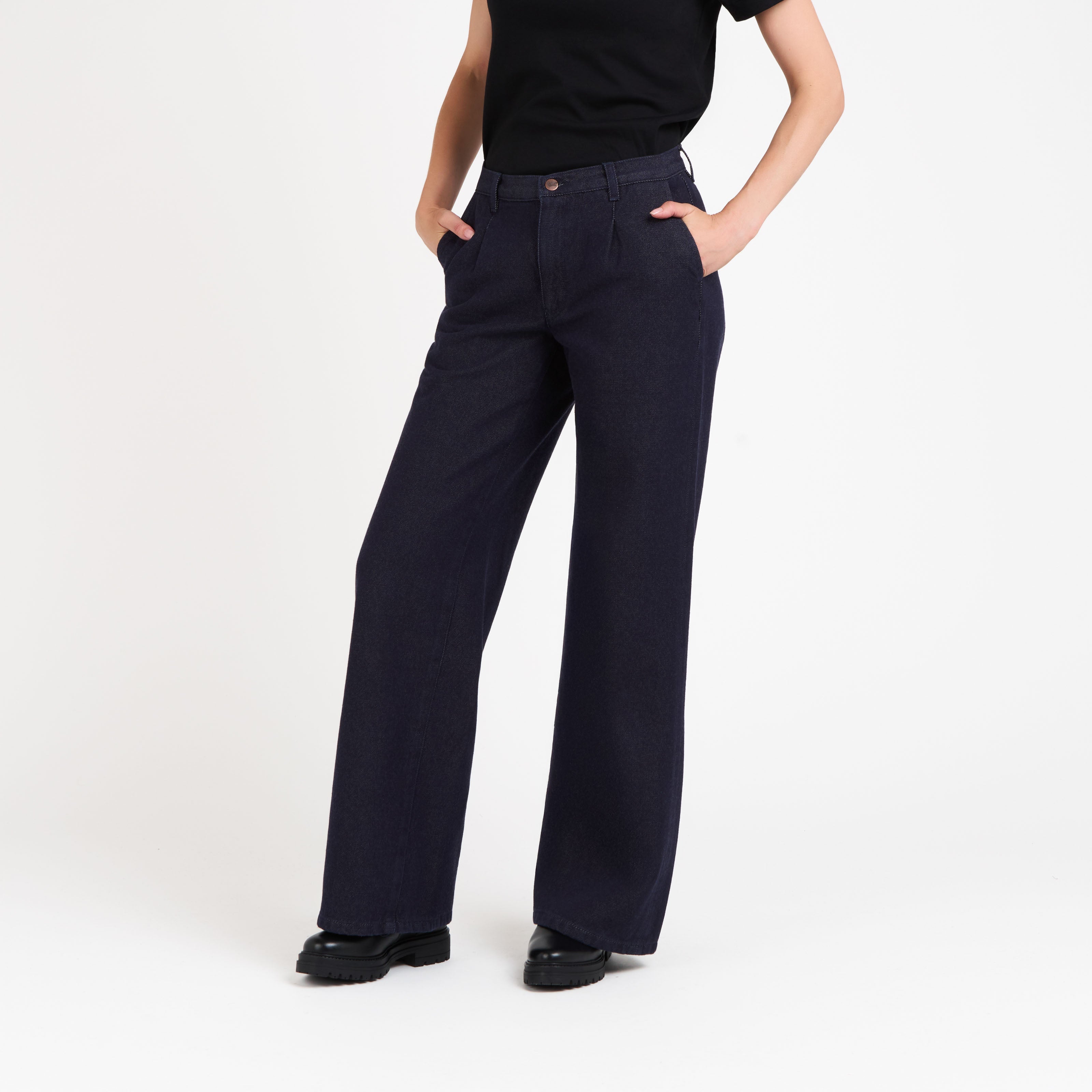 atelier-tuffery-gabi-pantalon-femme-large-taille-haute-laine-m-rinos-fran-aise image 2