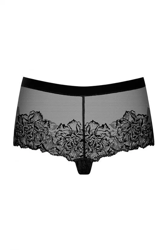 cadolle-shorty-colchique-tulle-et-velours-noir image 1