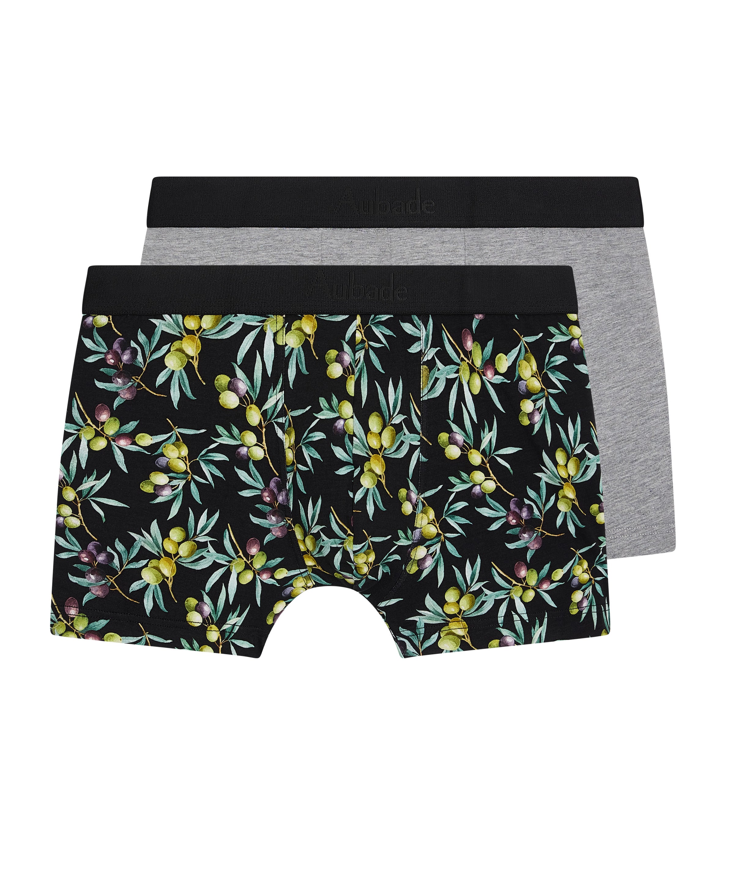 aubade-homme-pack-2-boxers-olives image 1