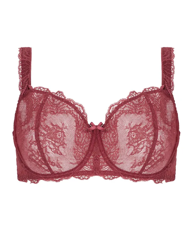 aubade-danse-des-sens-comfort-half-cup-bra-mulberry image 1