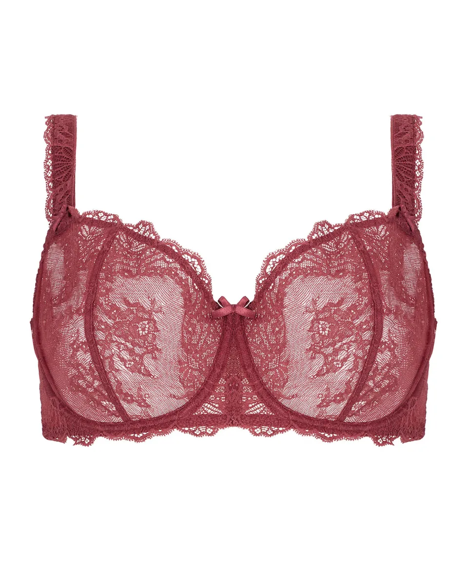 aubade-danse-des-sens-comfort-half-cup-bra-mulberry image 1