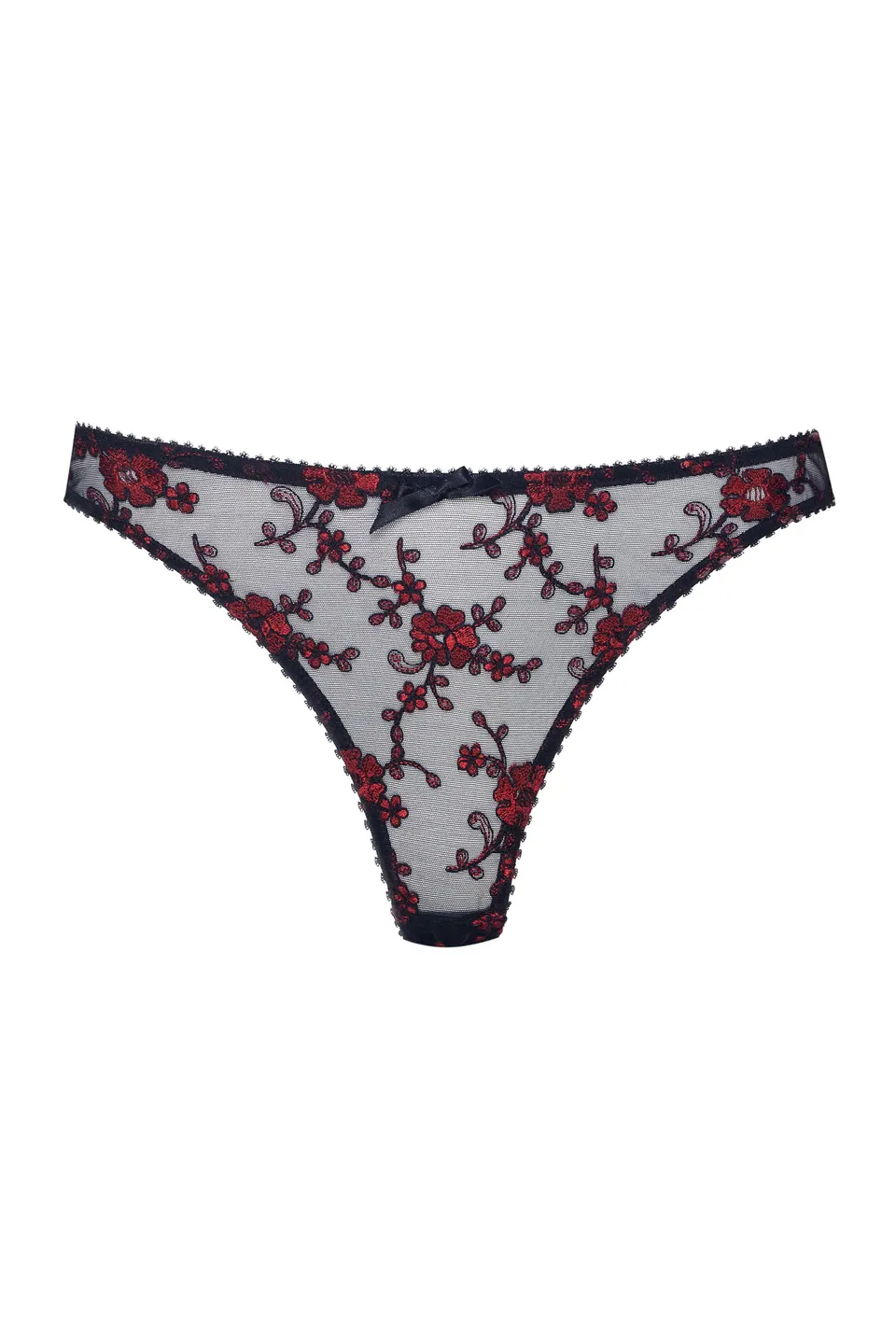 cadolle-string-cathy-tulle-brod-rouge image 1