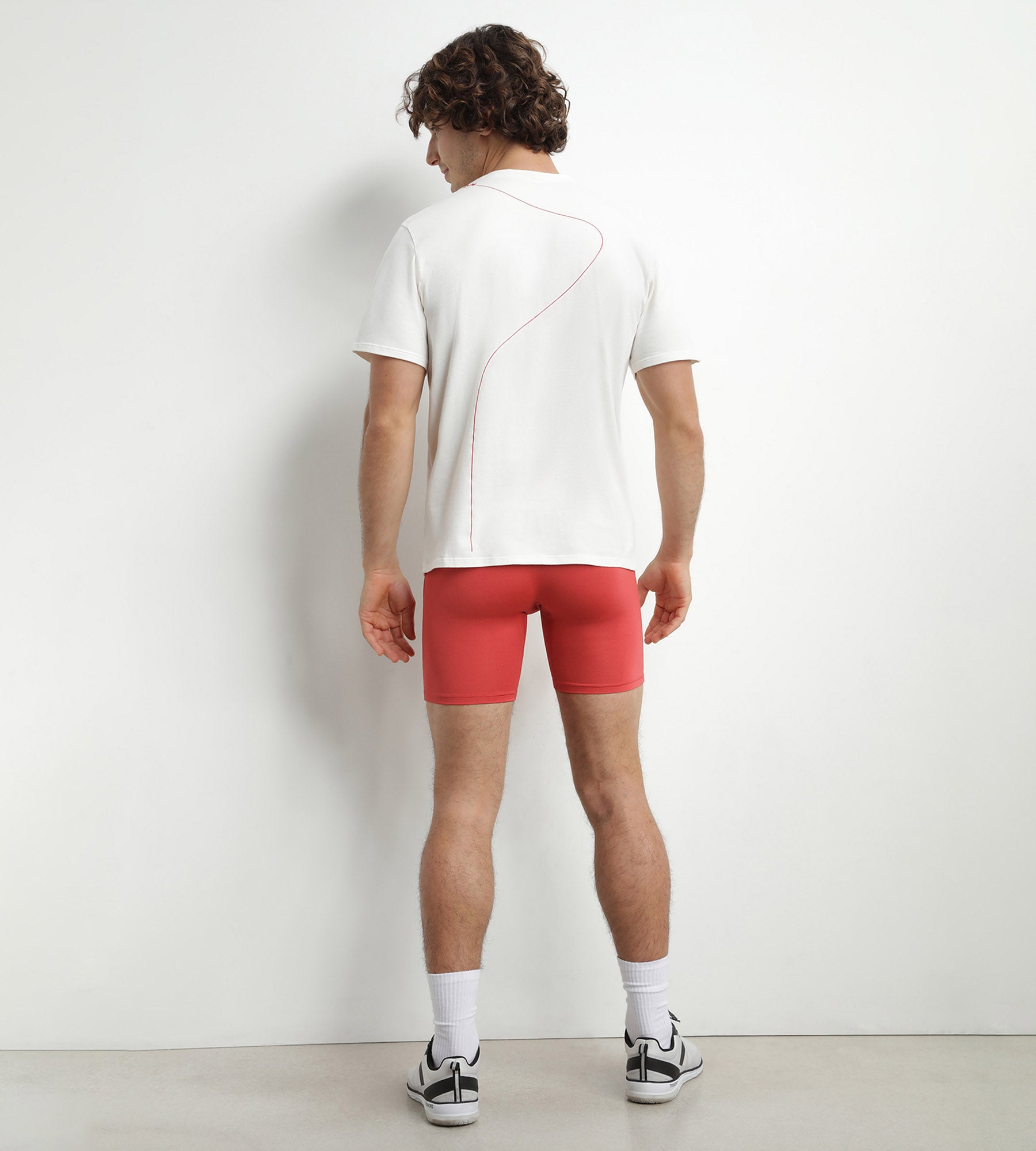 dim-move-boxer-long-sport-homme-microfibre-mesh-rouge-alerte image 4
