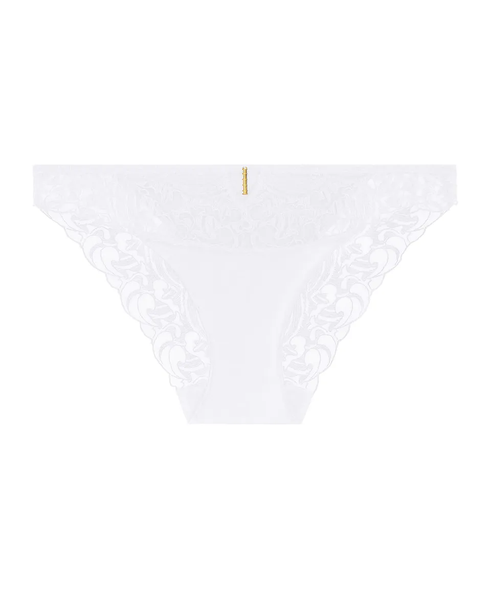 aubade-satin-memories-slip-italien-artic-blue image 1