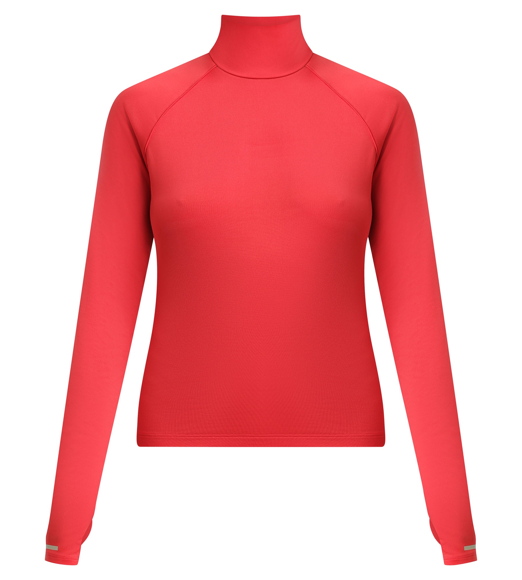 dim-move-haut-de-sport-femme-col-montant-microfibre-rouge image 5