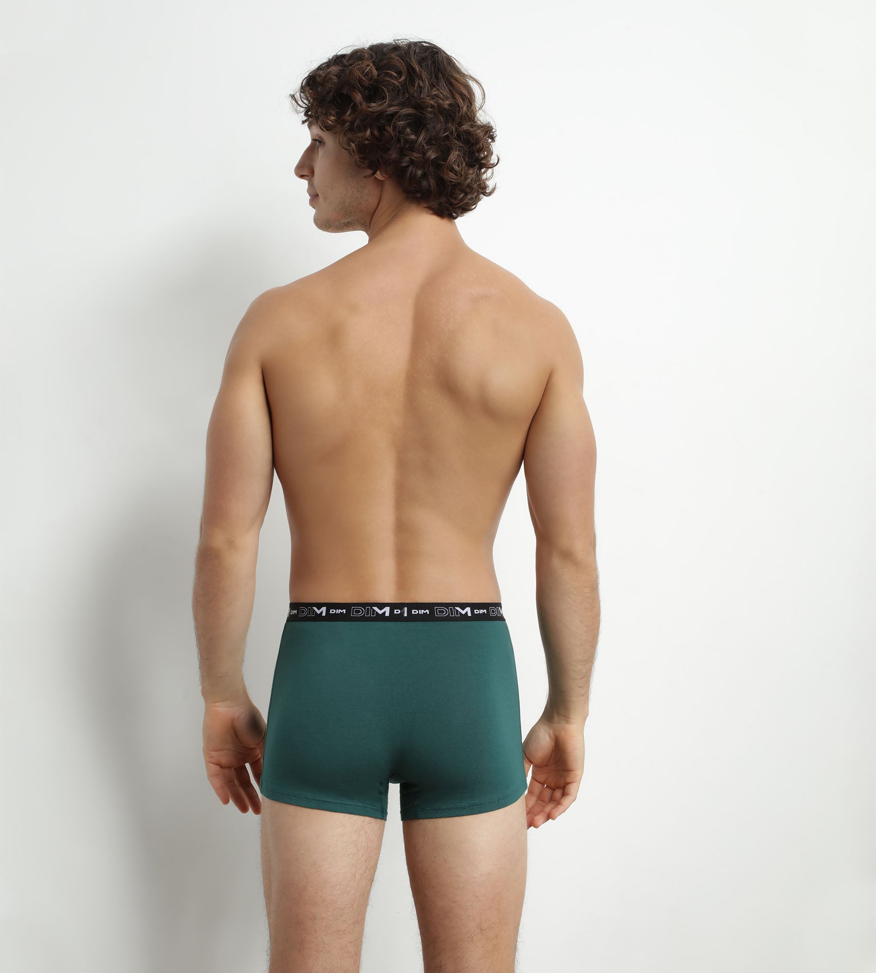 dim-d6596t3-lot-de-3-boxers-homme-coton-stretch-noir-vert-denim image 2