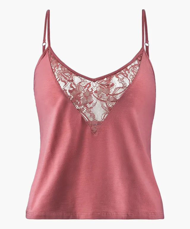 aubade-lazy-days-top-bretelles-spaghetti-rosewood image 1