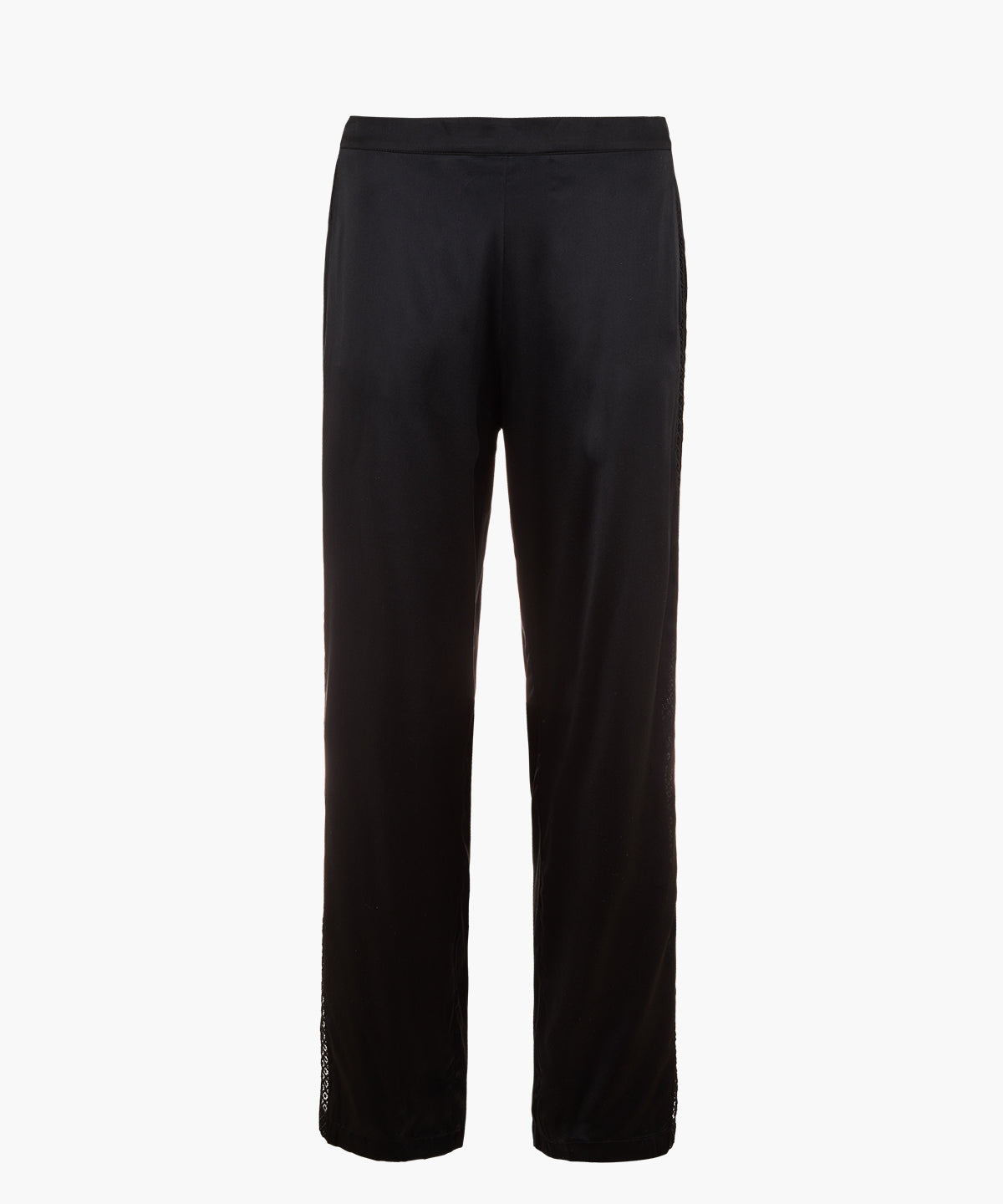 aubade-silk-desire-pantalon-noir-en-soie-stretch-avec-bande-de-guipure image 1