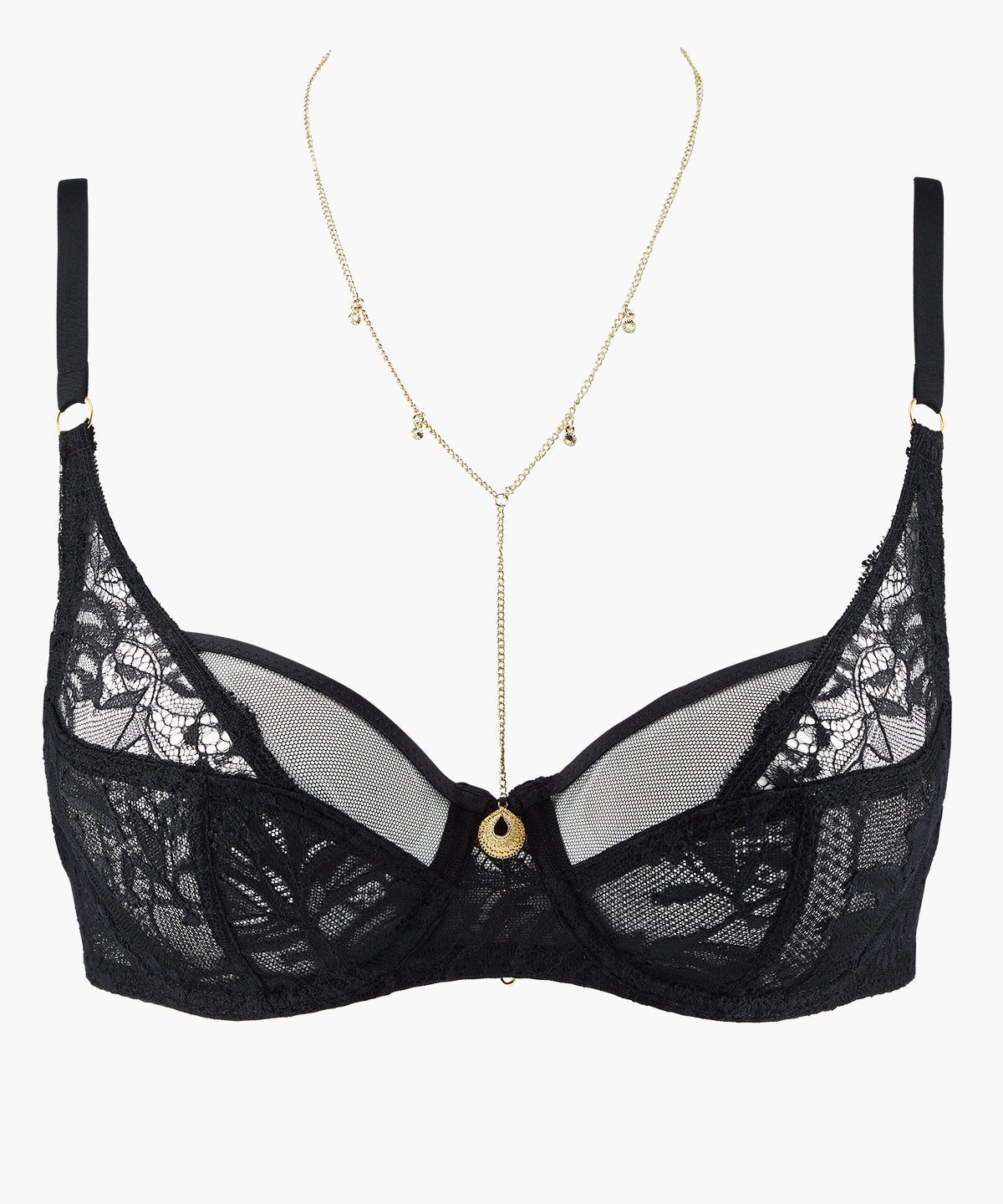 aubade-gold-pleasure-soutien-gorge-embo-tant-foulard-black-light image 1