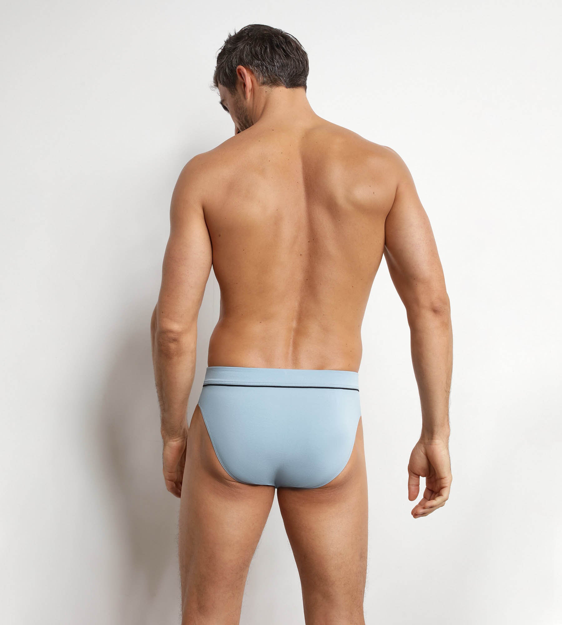 dim-gentleman-slip-homme-coton-modal-bleu-azur image 2
